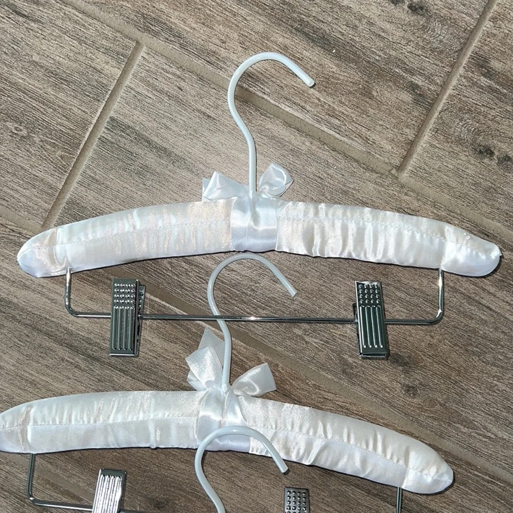 Homegoods Kinds Satin Hangers White Pearl